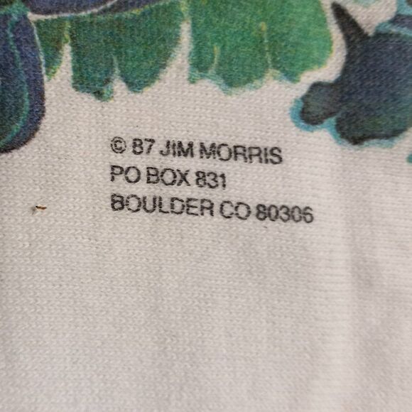 Vintage 1987 Jim MorrisElephants graphic Single Stitched T-shirt - Picture 3 of 7